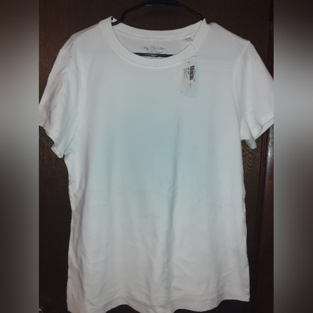 White Chico's T-shirt size 2